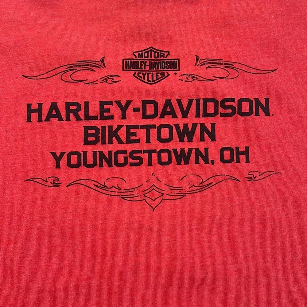 Women’s Harley Davidson Tee | Medium | Orange - Picture 6 of 7